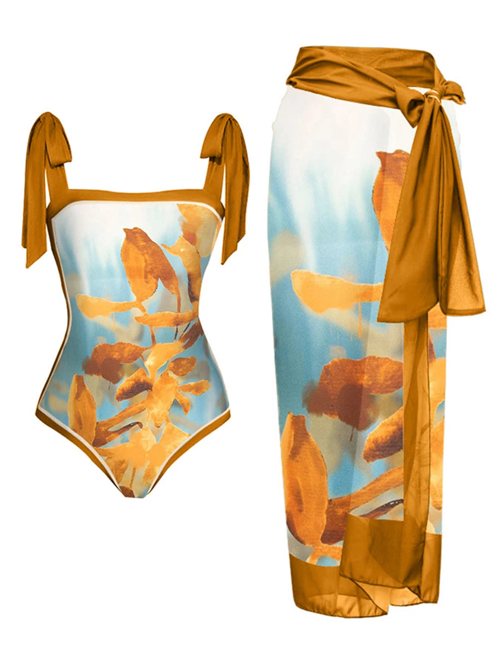 2023 New Arrival Push Up Women Bikini Set Floral Printed Ruffle Bikinis Strappy Bandage Swimwear Brazilian Biquini Bathing Suit SS69
