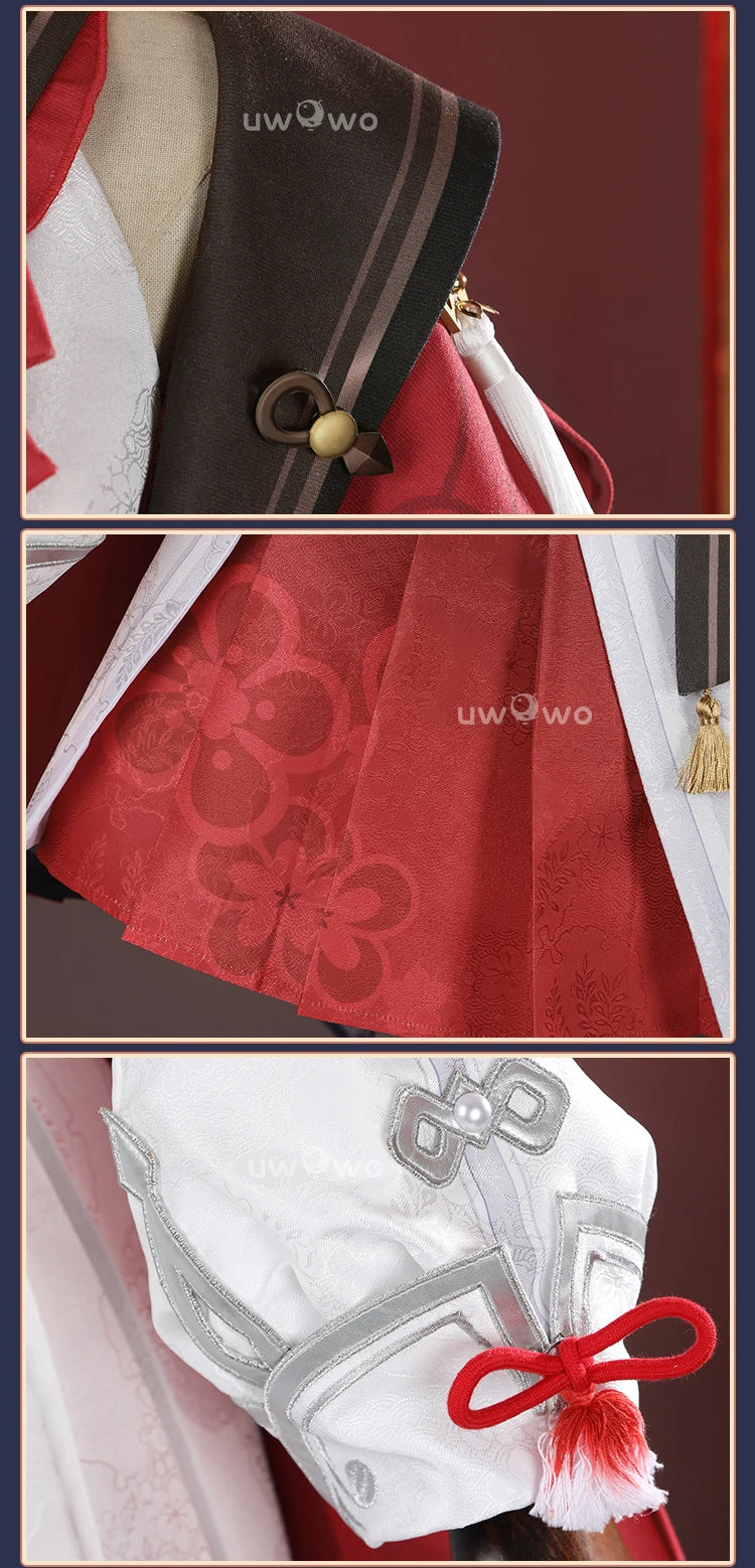 UWOWO Hutao Cosplay Collab Series: Game Genshin impact Hutao Cherries Snow Laden outfit Lantern Rite Cosplay Costume