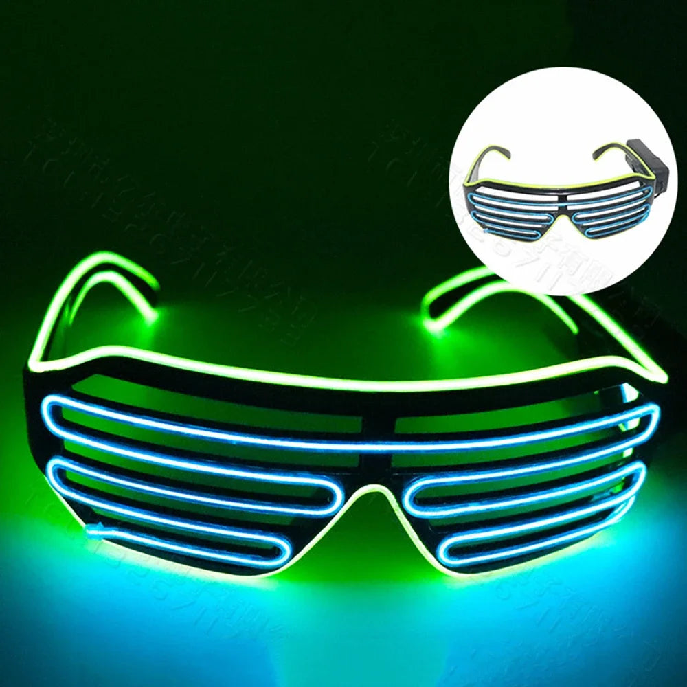 LED Glow Glasses with Blinking Modes for Parties
