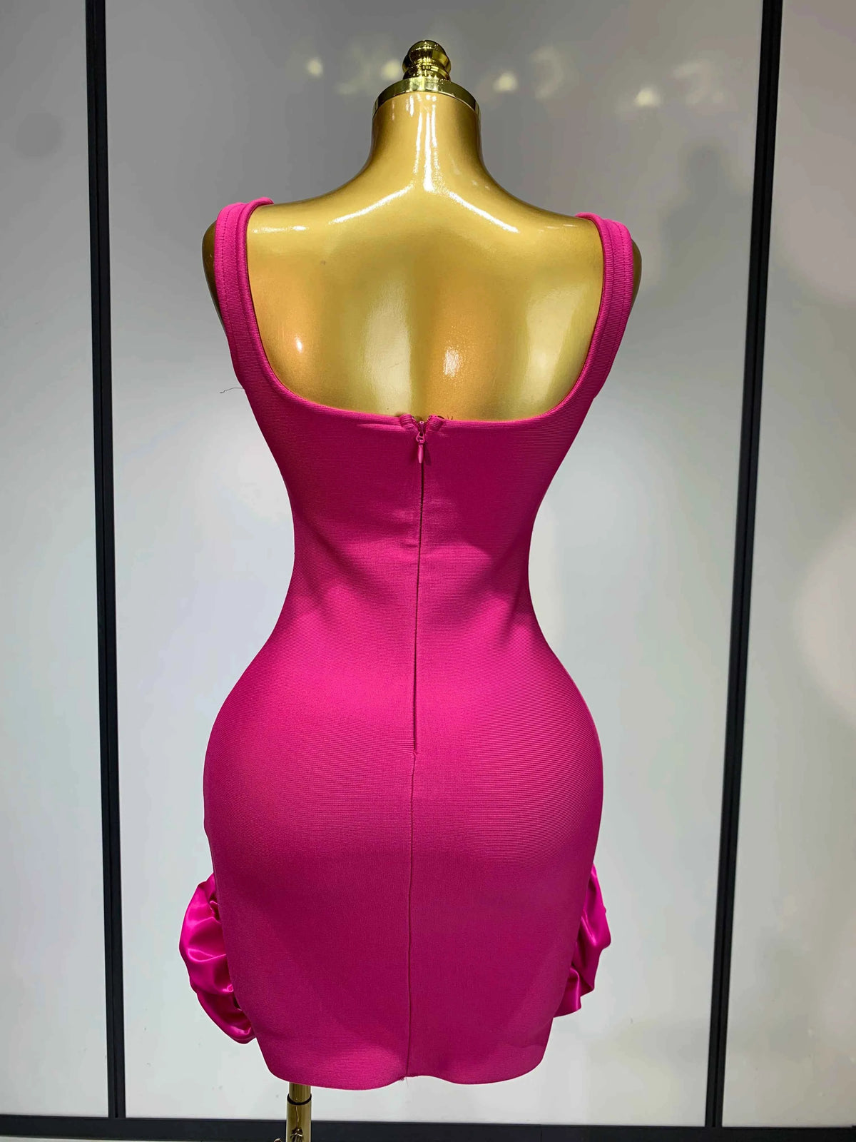 Women Sexy Square Collar Sparkly Rhinestone Bodycon Mini Bandage Dress Celebrate Evening Party Elegant Luxury Birthday Dress