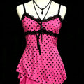 2000s American Vintage Sexy Leopard Camis Y2k Harajuku Slim Lace Patchwork Tanks Summer Streetwear Beach Party Sleeveless Tops