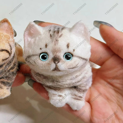 Handmade Kitty Cat Taba Squishy Silicone Fuzzy Kitten Soft Cat Mushy Squeeze Toy Mochi Toy Hand Relax Stress Release Gift Toy SS69 33.69 Blue