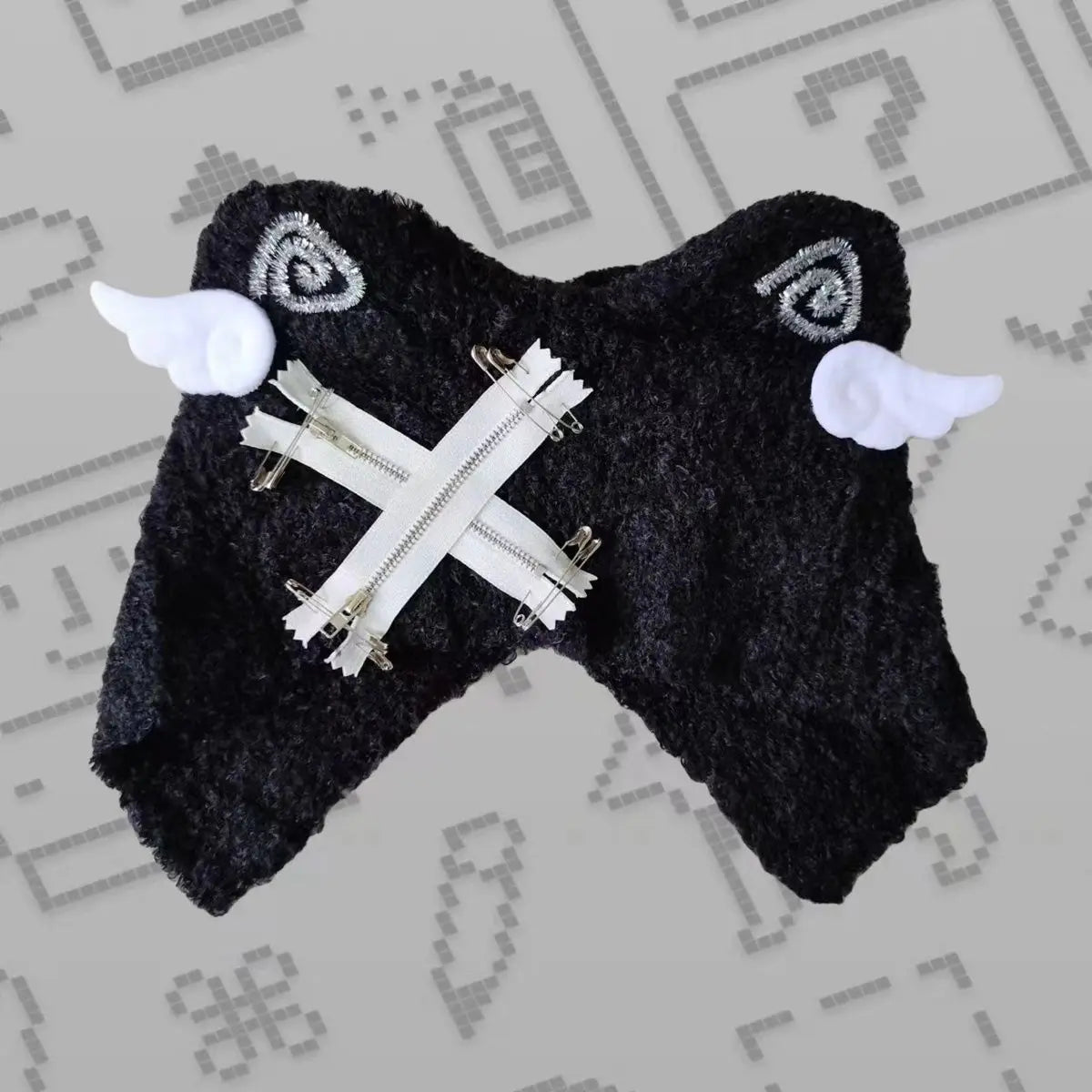 Autumn Winter Grunge Casual Warm Angel's Wings Hats Y2k Aesthetic Knitted Bears Ears Hat Kawaii Lolita Harajuku Caps Fashion SS69