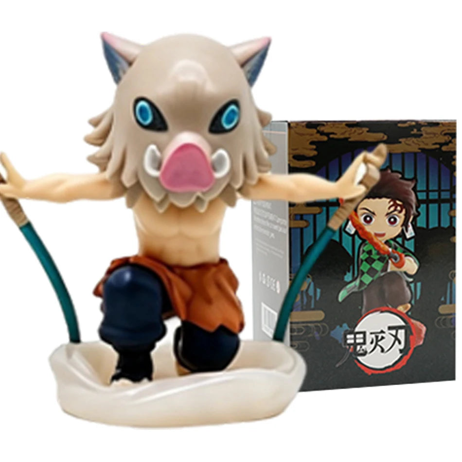 1-12pcs Anime Demon Slayer Blind Box Figure Toys Kimetsu No Yaiba Battle Series Guess Bag Mystery Doll Christmas Birthday Gift