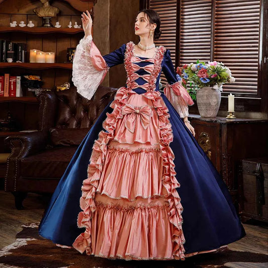 New Victorian Masquerade Ball Gown for Women, 18th Century, Marie Antoinette Costume, Historical Theater Clothing, Party Dress