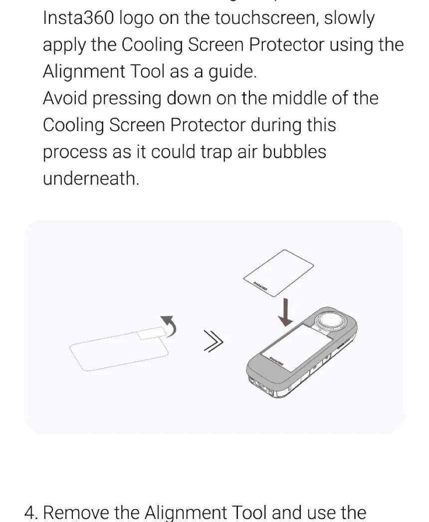 Insta360 X5 Screen Protector Standard or Cooling Tempered Glass Film For Insta 360 X5 Original Accessories
