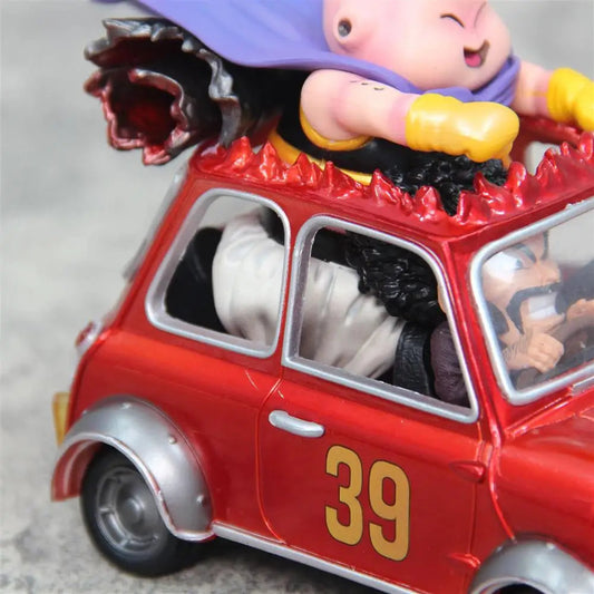 Dragon Ball Z Majin Buu Anime Figures Fat Buu Figurine Mr. Satan Drive Car 12cm Pvc Statue Model Desktop Decoration Toys Gifts SS69