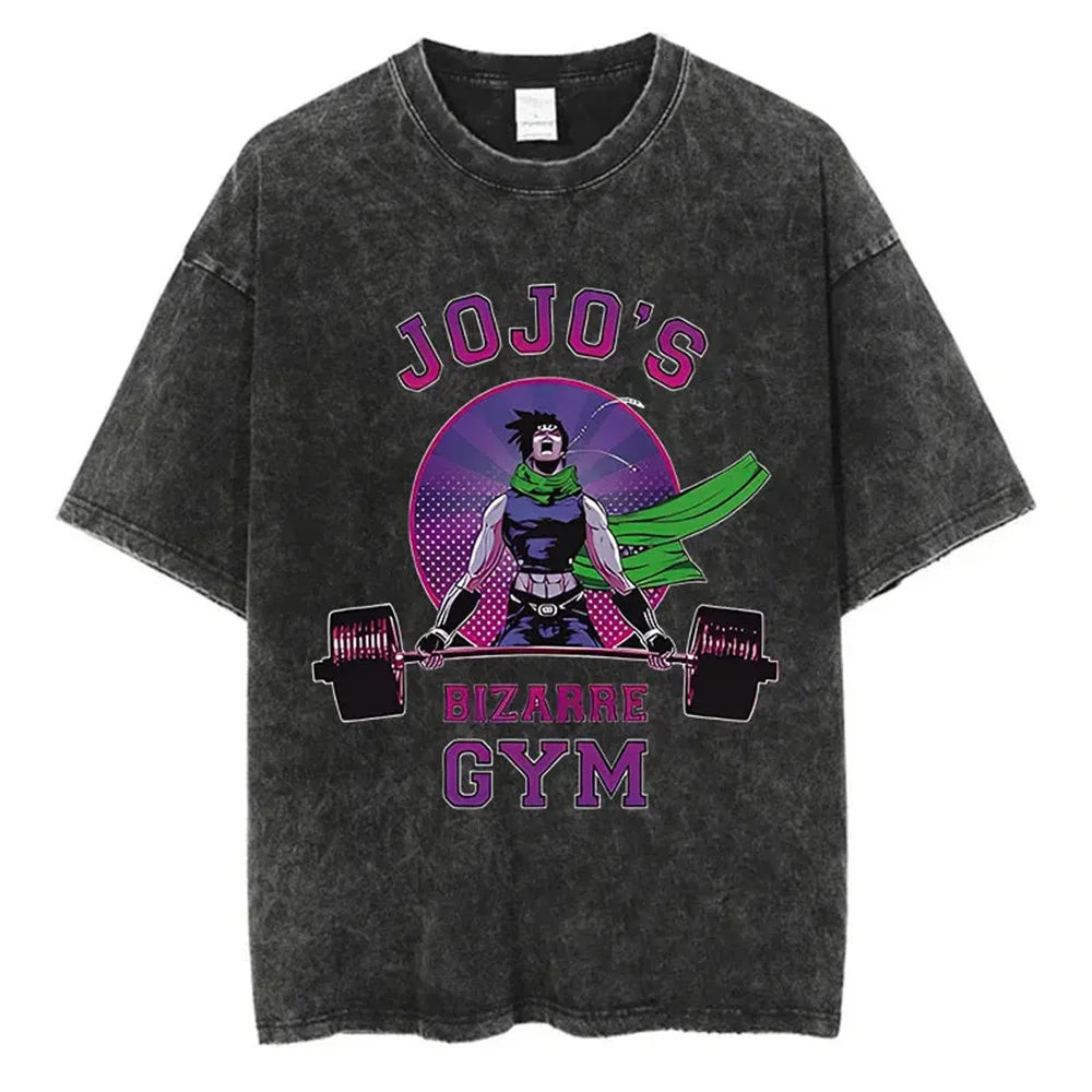 Jojo Bizarre Adventure High Quality Cotton Tshirt Harajuku Streetwear Japanese Men Top Comic Y2k Anime Man Clothing SS69 14.69 xuehua-93624 / XXL