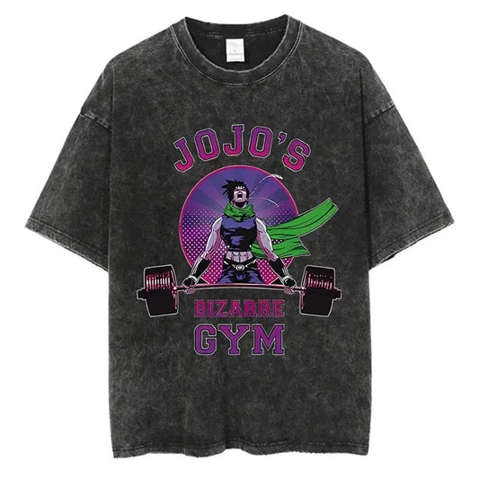 Jojo Bizarre Adventure High Quality Cotton Tshirt Harajuku Streetwear Japanese Men Top Comic Y2k Anime Man Clothing SS69 14.69 xuehua-93624 / XXL