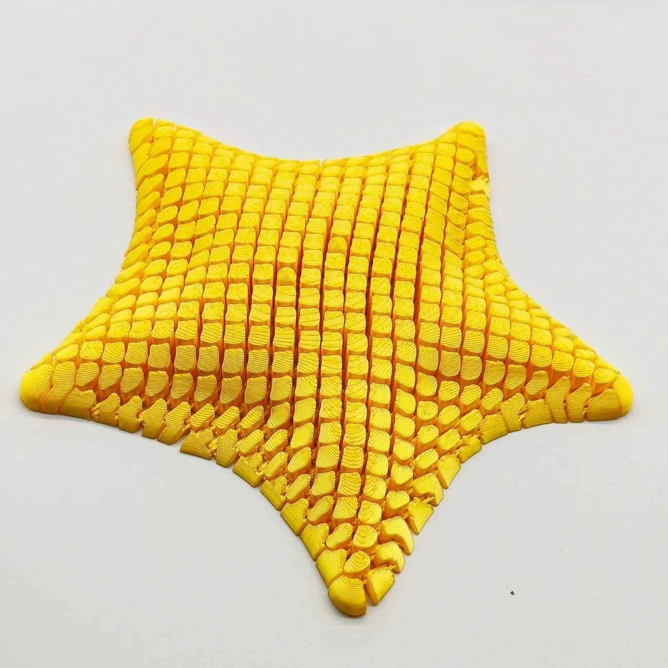 3D Printed Starfish Ornament 12cm Marine Animal Decor Ocean Themed Desk Toy Movable Joints Stress Relief Home Office Gift