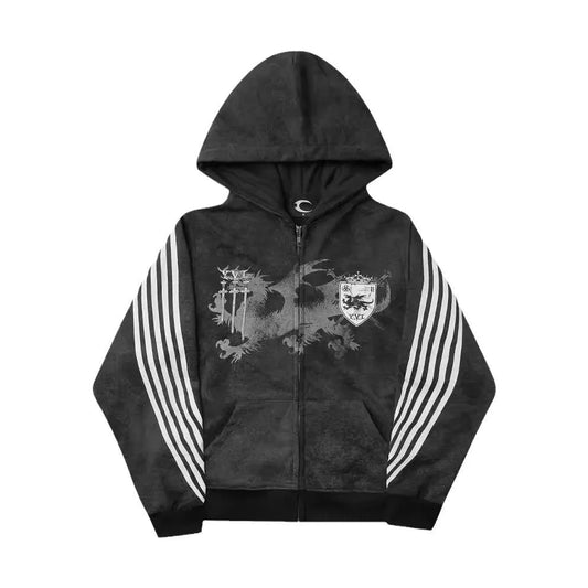 Winter Street Trendsetters Wear Long Sleeved Hoodies, Dark Gothic High Street Printed Clothes, Streetwear Oversized Sweatshirts SS69