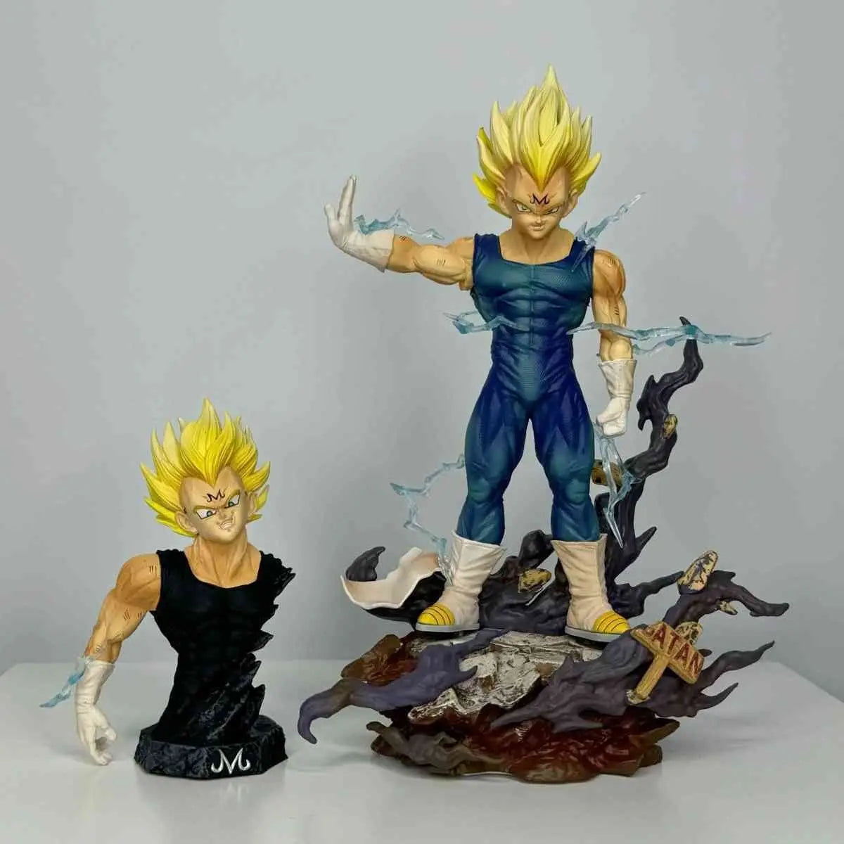 Dragon Ball Z Figure Majin Vegeta Anime Figurine 22cm PVC Action Figures Decoration Collection Model Toys Kids Christmas Gifts SS69 24.69 22cm / With Box