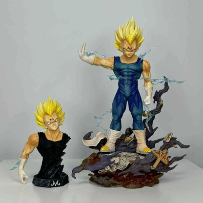 Dragon Ball Z Figure Majin Vegeta Anime Figurine 22cm PVC Action Figures Decoration Collection Model Toys Kids Christmas Gifts SS69 24.69 22cm / With Box