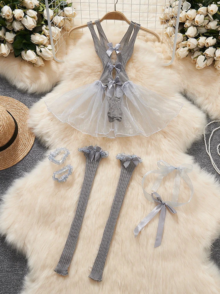 Women Hotsweet Sexy Drawstring Lace Up Design Halter Playsuits Fashion Transparent Bodysuits Slim Hollow Out Summer Rompers  New