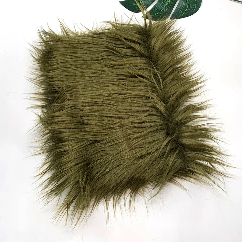 Faux Fur Fabric 8cm Long Pile Cosplay Patchwork Sheet
