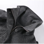 Fashion Short Woolen Coat For Women Stand Collar Full Sleeve Loose Zipper Jacket Female 2025 Spring Autumn Solid Lady Outwear