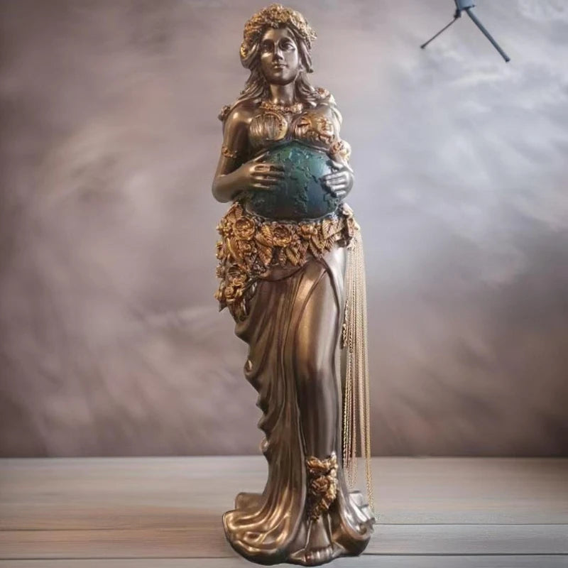 Mother Earth Gaia Resin Sculpture 22cm Greek Mythology Figurine