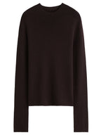 DUSHU Women's 100% Wool Half-High Collar Pullover