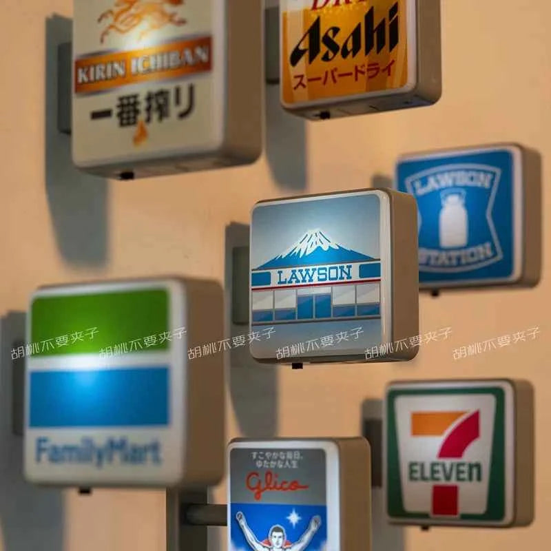 Dotonbori Glico 711 Lake Kawaguchi-ko Lawson Store Sign Lightboard Photo Spot Fridge Magnet Sticker Decoration254