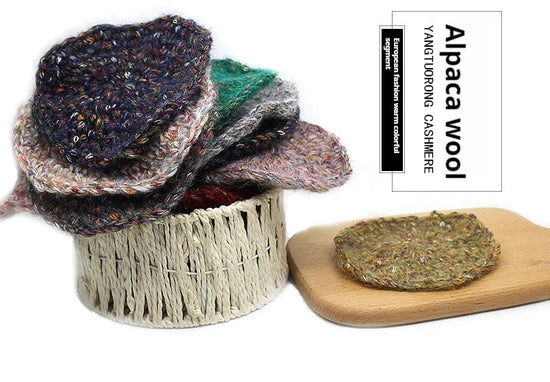 Nine-colored Bird, Seven-colored Alpaca Wool Self-knitting Scarf, Yarn Ball, Handmade Knitting, DIY Medium-thick Sweater and Coa SS69