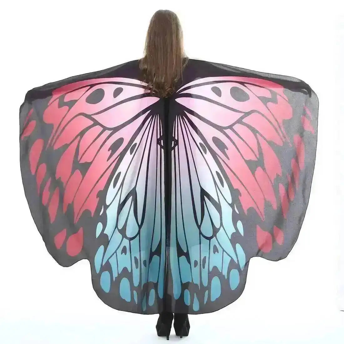 Adult Butterfly Wings Cape for Women Cosplay Costume