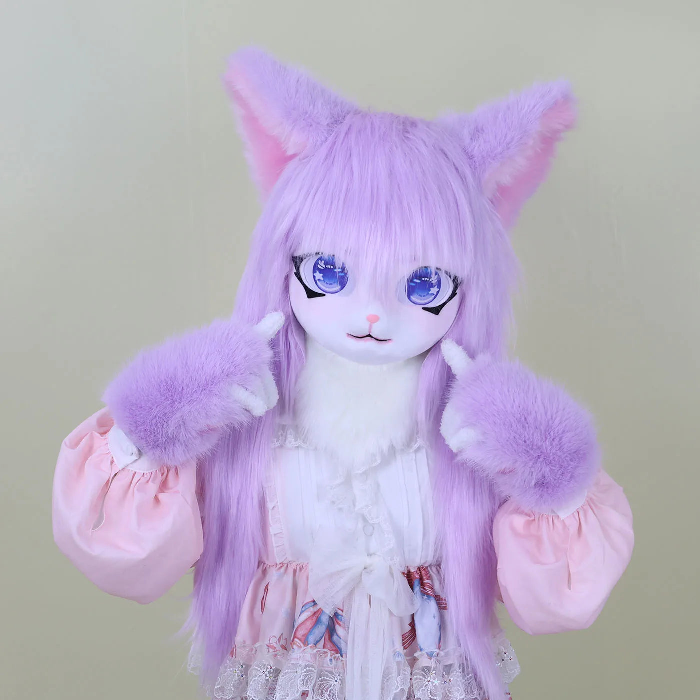 Furry Kigurumi Animal Cosplay Mask - Polyester Costume Head
