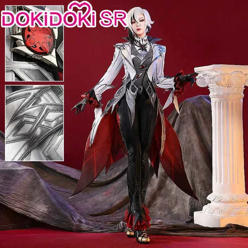 Genshin Impact Arlecchino Cosplay Costume Set with Wig - Polyester - S-2XL