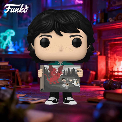 Genuine Edition FUNKO POP《Stranger Things: Eddie, Dustin, Eleven》Action Desktop Decoration Ornament Model Toys Collectible Model
