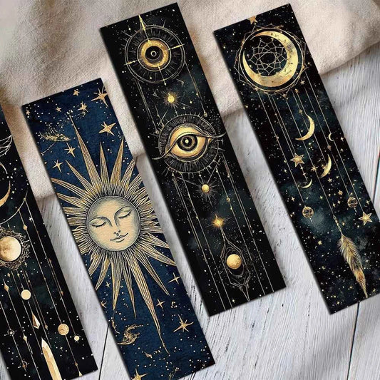 30PCS Mysterious Celestial Body Bookmarks Vintage DIY Page Reading Book Art Stationery Landscape Gift Creative Cards Bookmark