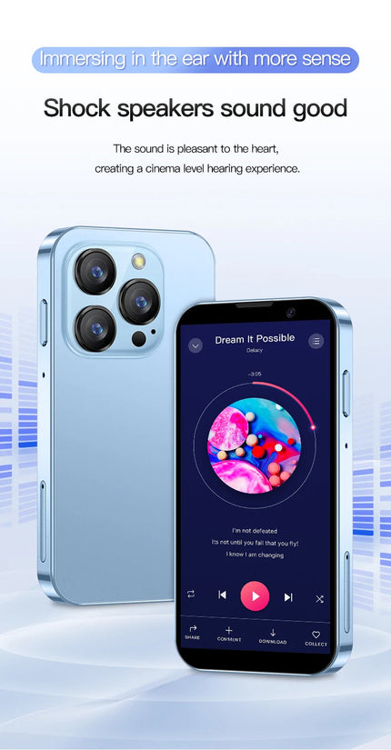 SERVO 16SE Mini Smartphone 16GB ROM Android 9.0 Wifi Dual SIM Standby Play Store 3G WCDMA 3.0