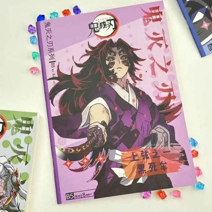 Demon Slayer anime two-dimensional cartoon horizontal line notepad creative personality high-value notebook student stationery