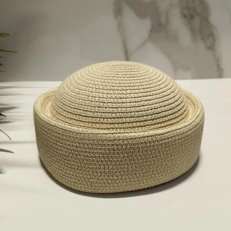 Fashion Mesh Hollow Breathable Summer Pillbox Beret Hat Women Colorful Outdoor Hard Pink Elegant Sun Cap Wholesale Taqiyah Kufi