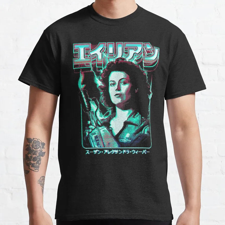 CHAMPRINT Ellen Ripley Graphic T-Shirt | 100% Cotton