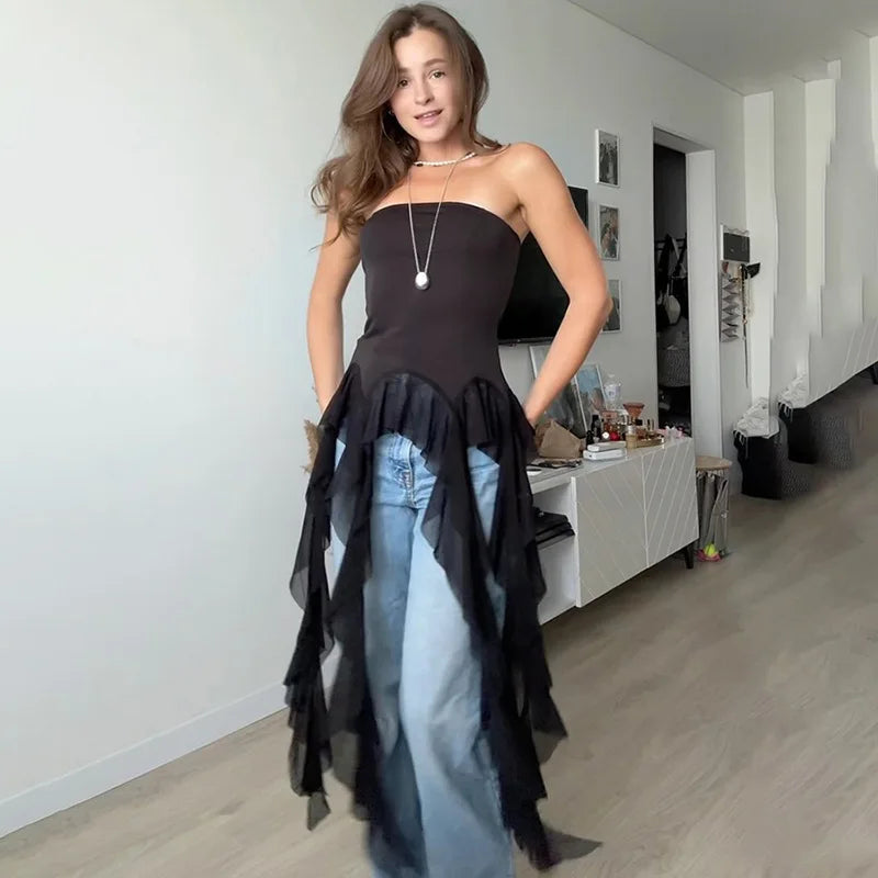 Sexy Off Shoulder Crop Tops Spring Summer Halter Sleeveless Streetwear Y2K White Solid Tank Top Casual Evening Party Club Tees SS69