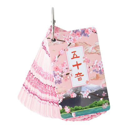 Japanese Language Hiragana Katakana Syllabary Gojūon Learning Card Book Pocket Flash Education Teaching Toys SS69