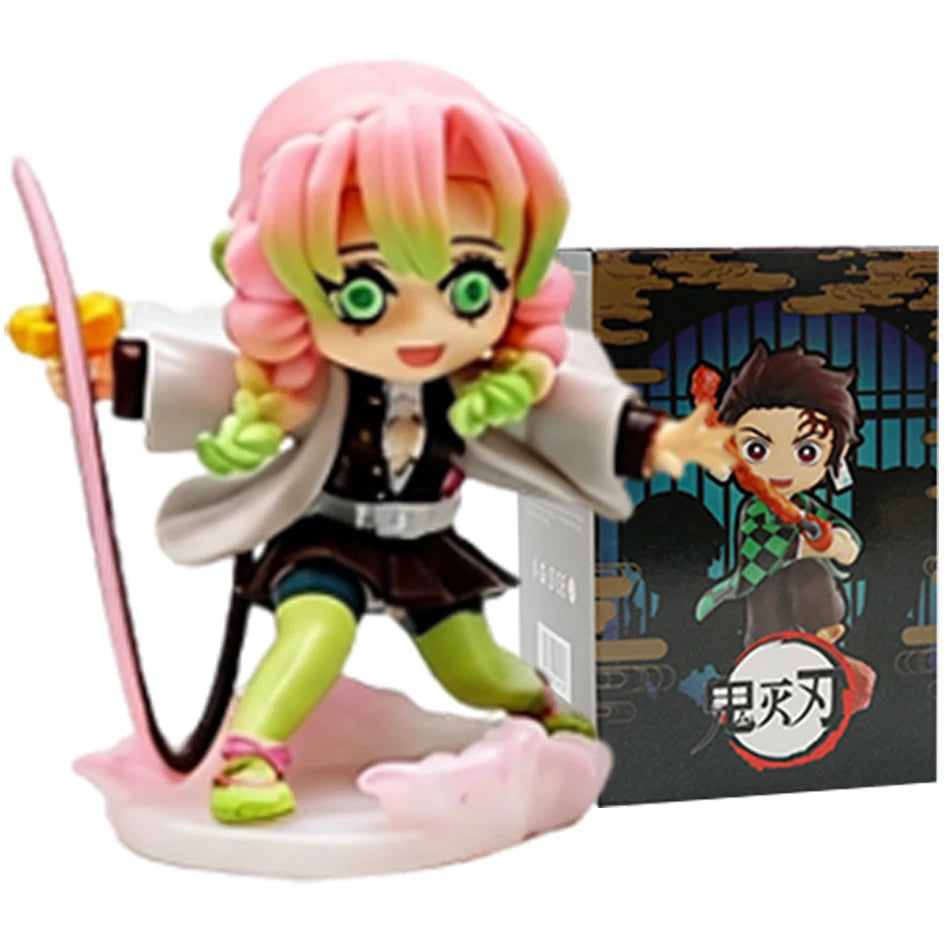 1-12pcs Anime Demon Slayer Blind Box Figure Toys Kimetsu No Yaiba Battle Series Guess Bag Mystery Doll Christmas Birthday Gift