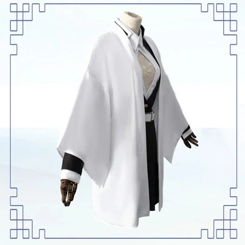 Anime Kanroji Mitsuri Cosplay Costume Kimono Haori Dress Wig Clothes Halloween Costume for Adult Children SS69