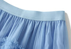 Tiered Tulle Maxi Skirt - Elegant A-Line High Waist Mesh