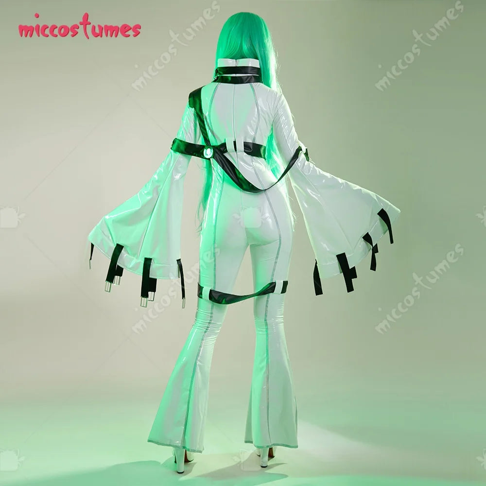 Miccostumes Women's Anime Cosplay Jumpsuit with Choker & Stockings