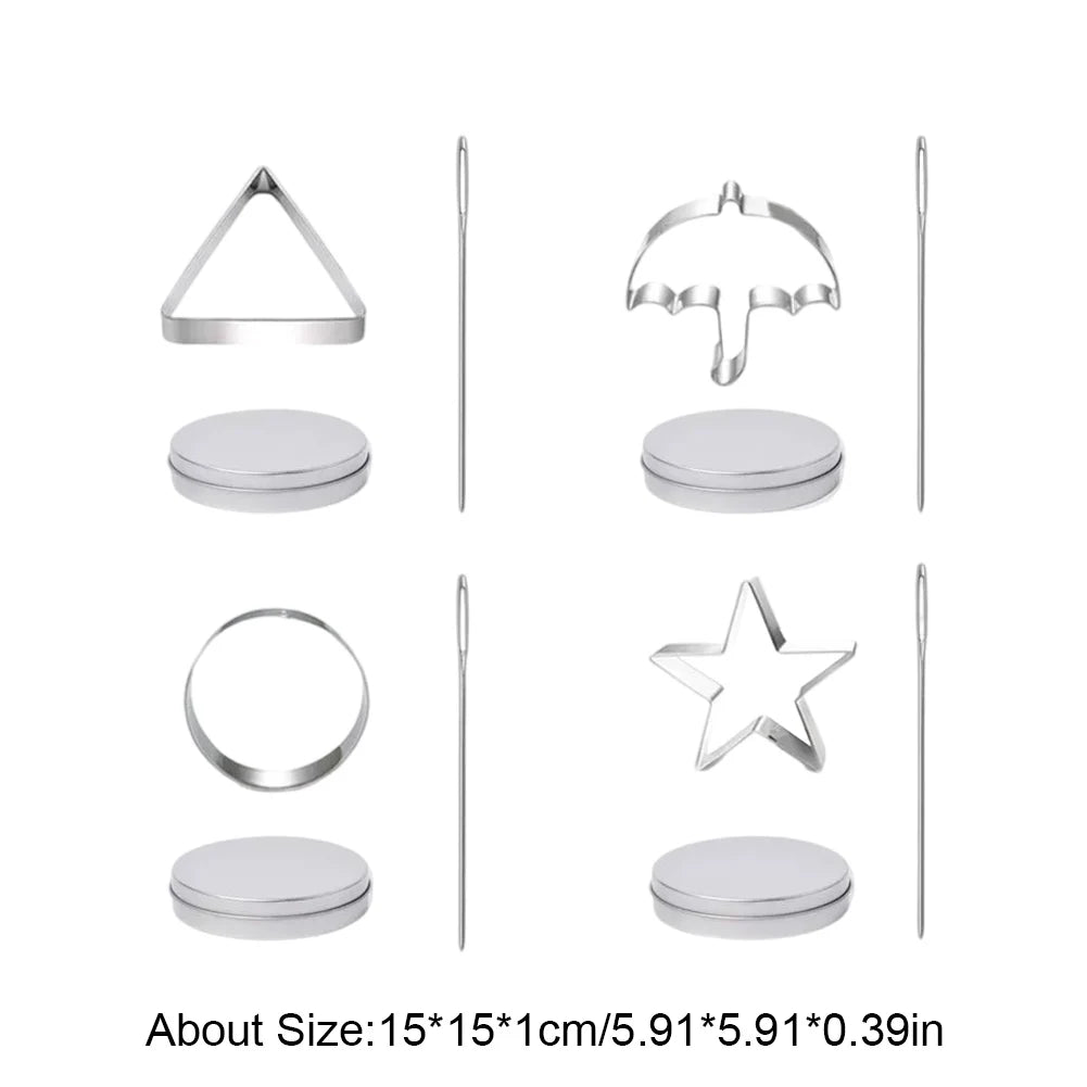 12 PCS Sugar Cookies Cutter for Squid Game Stainless Steel Candy Mold Biscuit Mold Sugar Cookie Mold Candy Maker Baking Tools - SS69 