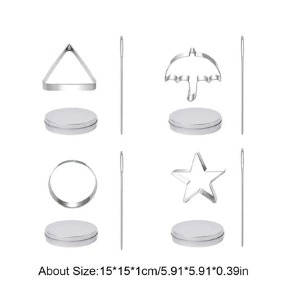 12 PCS Sugar Cookies Cutter for Squid Game Stainless Steel Candy Mold Biscuit Mold Sugar Cookie Mold Candy Maker Baking Tools - SS69 