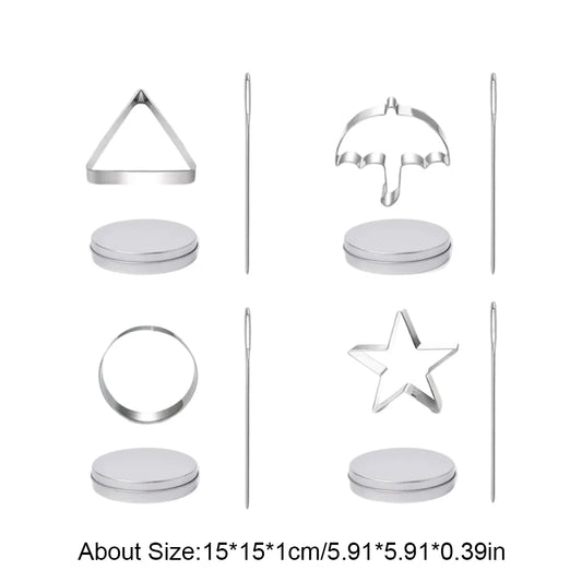 12 PCS Sugar Cookies Cutter for Squid Game Stainless Steel Candy Mold Biscuit Mold Sugar Cookie Mold Candy Maker Baking Tools - SS69 