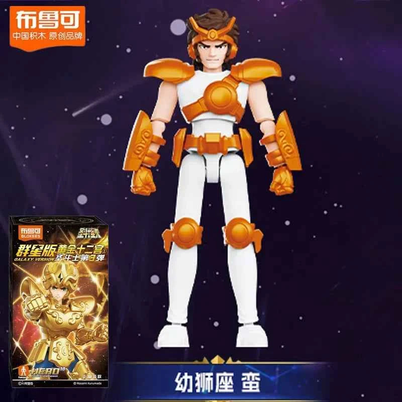 New 100% Original Blokees Saint Seiya Galaxy Version Vol.3 Anime Action Figure Model Toy Birthday Christmas Gift