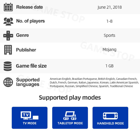 Original Minecraft - Nintendo Switch Game Deals Physical Game Card for Nintendo Switch OLED Lite SS69
