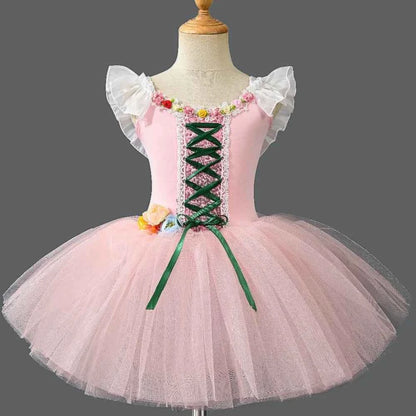 Kids Clothes Princess Stage Performance Costume Children Clothing Party Elegant Tutu Ballet Leotards for Girls Dress Dance Wear