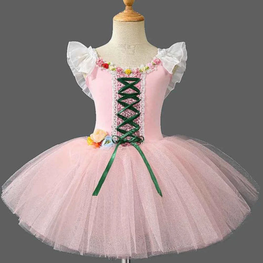 Kids Clothes Princess Stage Performance Costume Children Clothing Party Elegant Tutu Ballet Leotards for Girls Dress Dance Wear