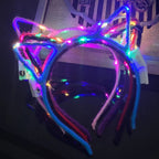 LED Glow Cat & Bunny Ear Headbands - 10/20/30 Pcs