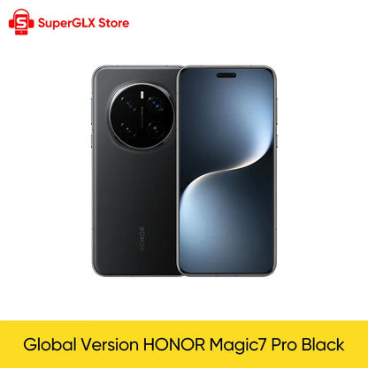 HONOR Magic7 Pro Global Version 5G AI Smartphone Snapdragon 8 Elite 6.8''120Hz OLED Screen 200MP Cameras 100W Charge Magic 7 Pro SS69 1252.69 Black / CHINA / Global Version|12GB 512GB