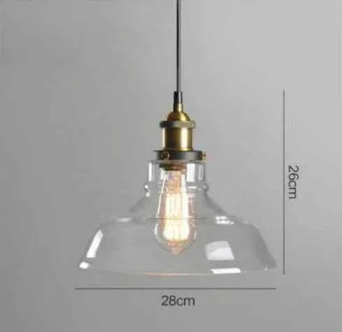 The Nordic Loft Modern Bedroom Pendant Lamp with Clear Gray Amber Vintage Pendant Lights Dining Glass Hanging Light Fixtures