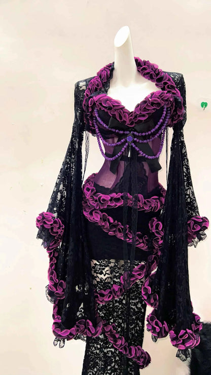 Gothic Tank Tops Punk Tank Tops LolitaTank Tops Kawaii Tank Tops y2k clothes vintage Tops Lace harajuku Tank Tops gothic clothes
